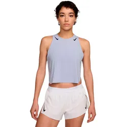 Nike Damen AeroSwift Dri-Fit ADV-Lauf-Crop-Tanktop grau