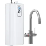 Stiebel Eltron HOT 2.6 N Premium + 3in1 b (gebürstet) heißes Wasser (95°C) in einer Sekunde, Set mit speziellem Wasserhahn für die Küche