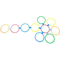 Masyrt Koordinationsringe, Gymnastikreifen, Sportringe, Set mit 10 Reifen, Mehrfarbige Gymnastikreifen und Erwachsene, Gility-Ringe das Training Im Sport mit Tasche