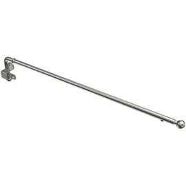 Interdeco SCHWENKSTANGE / SCHWENKARM-GARDINENSTANGE Cassina 60-100 cm, 13 / 9 mm Ø, Edelstahl-Optik