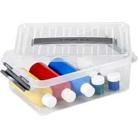SUNWARE Q-Line Aufbewahrungsbox 30 x 20 x 10 cm 6-tlg. transparent/silber
