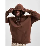 Karl Kani Small Signature Essential Hoodie in Braun, Größe S