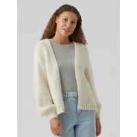 Vero Moda Strickjacke VERO MODA "VMMAYBE LS OPEN CARDIGAN GA REP", Damen, Gr. S, birch, Strick, Obermaterial: 100% Polyester, unifarben, loose fit hüftbedeckend, ohne Ausschnitt, Rippbündchen, Strickjacken Strickjacke