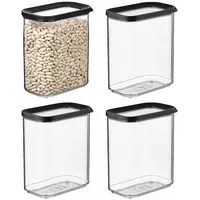 Mepal Modula Vorratsdose schwarz 1500 ml 4-teiliges Set