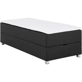 Home Affaire Boxbett HOME AFFAIRE "Alexis", grau (anthrazit), B:90cm L:200cm, Struktur fein (100% Polyester), Komplettbetten, ohne Kopfteil - ideal für Räume mit Dachschrägen; in 4 Breiten