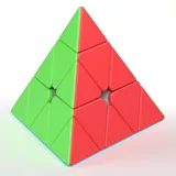 Vdealen Pyramide Zauberwürfel Dreieck Speed Cube, Pyraminx Magic Cube für Anfänger und Fortgeschrittene, Triangle Cube Geschenk für Kinder Teenager Erwachsene(Stickerless)
