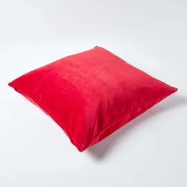 Homescapes Kissenbezug Homescapes 60 x 60 cm Rot