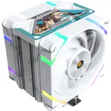 VALKYRIE Chłodzenie CPU Vind SL125 Białe (158 mm), CPU Kühler, Schwarz, Weiss