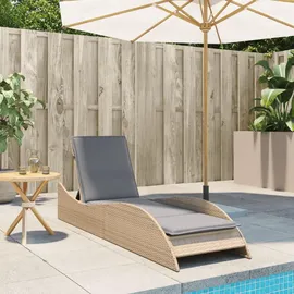 vidaXL Sonnenliege 60 x 205 x 73 cm Beige