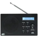 OK. ORD 101 BT-B-1 Tragbares Digitalradio, FM, DAB+, DAB, Bluetooth, Schwarz