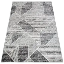 oKu-Tex Harmonia Kurzflorteppich 120 x 170 cm Grau