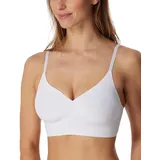SCHIESSER Damen Nahtloses Spaghettiträger Mit Herausnehmbaren Pads - Invisible Soft Bustier, Weiss_179821, 44