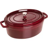 Staub Cocotte 29 cm oval grenadine-rot