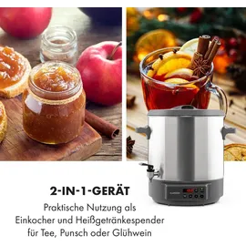 Klarstein Lady Marmalade Einkochautomat 27 l Edelstahl