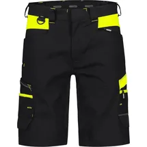 DASSY Manilla Stretch-Arbeitsshorts, 4-Way-Stretch, Cordura®, OEKO-TEX® schwarz/neongelb