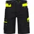 DASSY Manilla Stretch-Arbeitsshorts, 4-Way-Stretch, Cordura®, OEKO-TEX® schwarz/neongelb