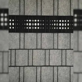 zaun|zu® Sichtschutzstreifen 260 x 20 cm Schwarzgrau Vlies