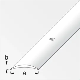 Alfer Übergangsprofil silber eloxiert, gelocht 1000 x 5 mm Aluminium Übergangsprofil
