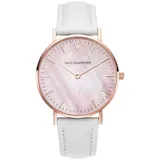 Paul Valentine Damen Armbanduhr ROSE GOLD PINK SEASHELL WHITE 36 MM PV36616