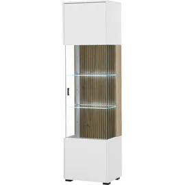 Home Affaire Vitrine Hudson 48 x 38 x 180 cm Weiß