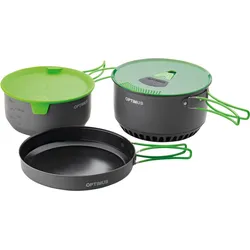 Camping Kochset Terra Camp 4 Geschirr Küche Topf Pfanne Alu 1,16 kg EINHEITSGRÖSSE