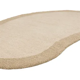 THEKO Wollteppich THEKO "Gabbeh Super, Handweb, Teppich, Bordüre, reine Wolle" Gr. 70, beige, B:100cm H:9mm L:150cm, Wolle, Teppiche, Schlafzimmer, Wohnzimmer, Esszimmer, auch als Läufer, eckig oder rund