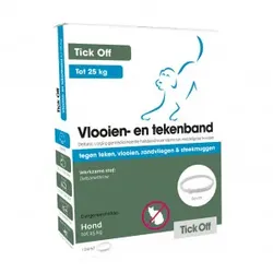 Tick Off Vlooien- en tekenband hond  2 x (tot 25 kg)