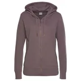 bench. loungewear Sweatjacke Damen mauve-meliert Gr.40/42