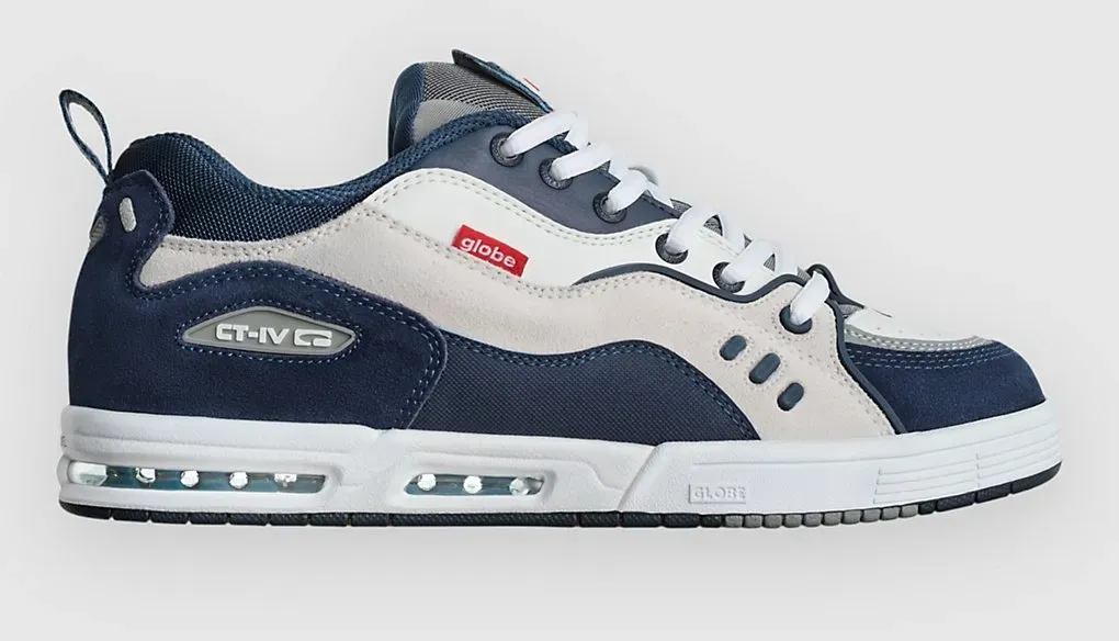 Globe CT-4 Skateschuhe white / navy Gr. 5.0
