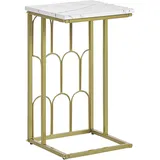 Beliani Beistelltisch Pandale 30 x 30 cm quadratisch Füße Couchtisch Matt Modern