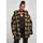 URBAN CLASSICS Hooded Oversized Check Sherpa Big Jacke Beige / Black 3XL