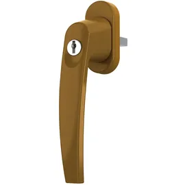 MS Beschläge ® Fenstergriff Rasterolive Aluminium Abschliessbar Diverse Farben 2 Schlüssel Fensterklinke Gold