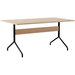 &Tradition Pavilion AV18 Tisch, 160 x 90 cm, schwarz / eiche klar lackiert