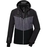 KILLTEC Herren Skijacke/Funktionsjacke mit abzippbarer Kapuze und Schneefang KSW 45 MN SKI JCKT, dunkelanthra, XL