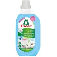 Frosch Weichspüler Baumwollblüten Bio-Qualität, vegan, pflanzliche Inhaltsstoffe, hypoallergen, Flasche, 880 ml, 40WL