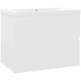 vidaXL Waschbeckenunterschrank 38,5 x 45 x 38,5 cm Weiß