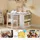 SoBuy Kindersitzgruppe KMB60 1 Tisch 1 Stuhl Kiefer weiß