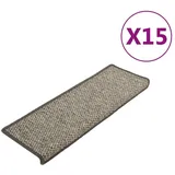 vidaXL Stufenmatte 65 x 21 cm Grau/Beige