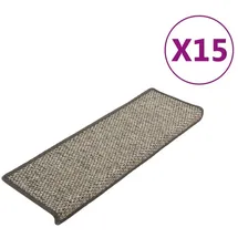 vidaXL Stufenmatte 65 x 21 cm Grau/Beige