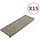 vidaXL Stufenmatte 65 x 21 cm Grau/Beige