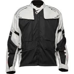 Modeka Mando, Textiljacke - Schwarz/Hellgrau - 12XL