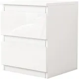 Hti-Living Nachtschrank Kenji 33 x 32 x 41 cm Weiß