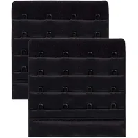 Skin Wrap Accessories BH Verlängerung 2er-Set BH Verschluss Erweiterung Bra Extender BH Verschluss Verlängerung 1er, 2er oder 3er Haken in Schwarz Weiß Haut - Einheitsgröße