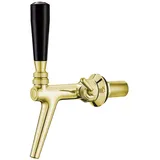 ich-zapfe Kompensatorhahn aus Chromnickelstahl mit Edelstahl-Kompensator, goldfarben