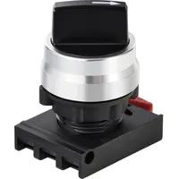 TRU Components TC-12835256 ONPOW26BK-X/21 Wahlschalter-Frontelement Knebel Schwarz 2 x