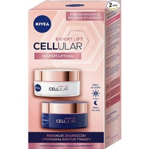 NIVEA 2er Pack Cellular Expert Lift Anti Faltcremes Set für Tag und Nacht SPF 30, 2x50ml