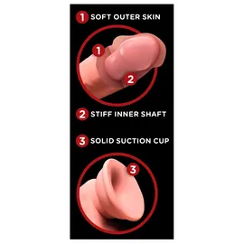 KING COCK PLUS Pipedream 7" Triple Density Cock with Swinging Balls“,