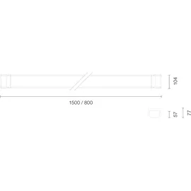 Lichtline LED-Feuchtraumleuchte 1 5000 K
