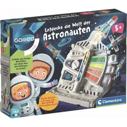 Experimentierkasten CLEMENTONI "Galileo, Entdecke die Welt der Astronauten", bunt, Experimentierkästen, Kinder, Made in Europe