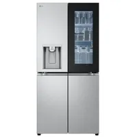 LG InstaView GMG860MBBE Side-by-Side Kühlkombination Slim Multidoor , Freistehend